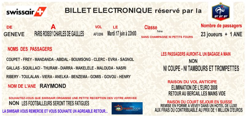 Billet de retour